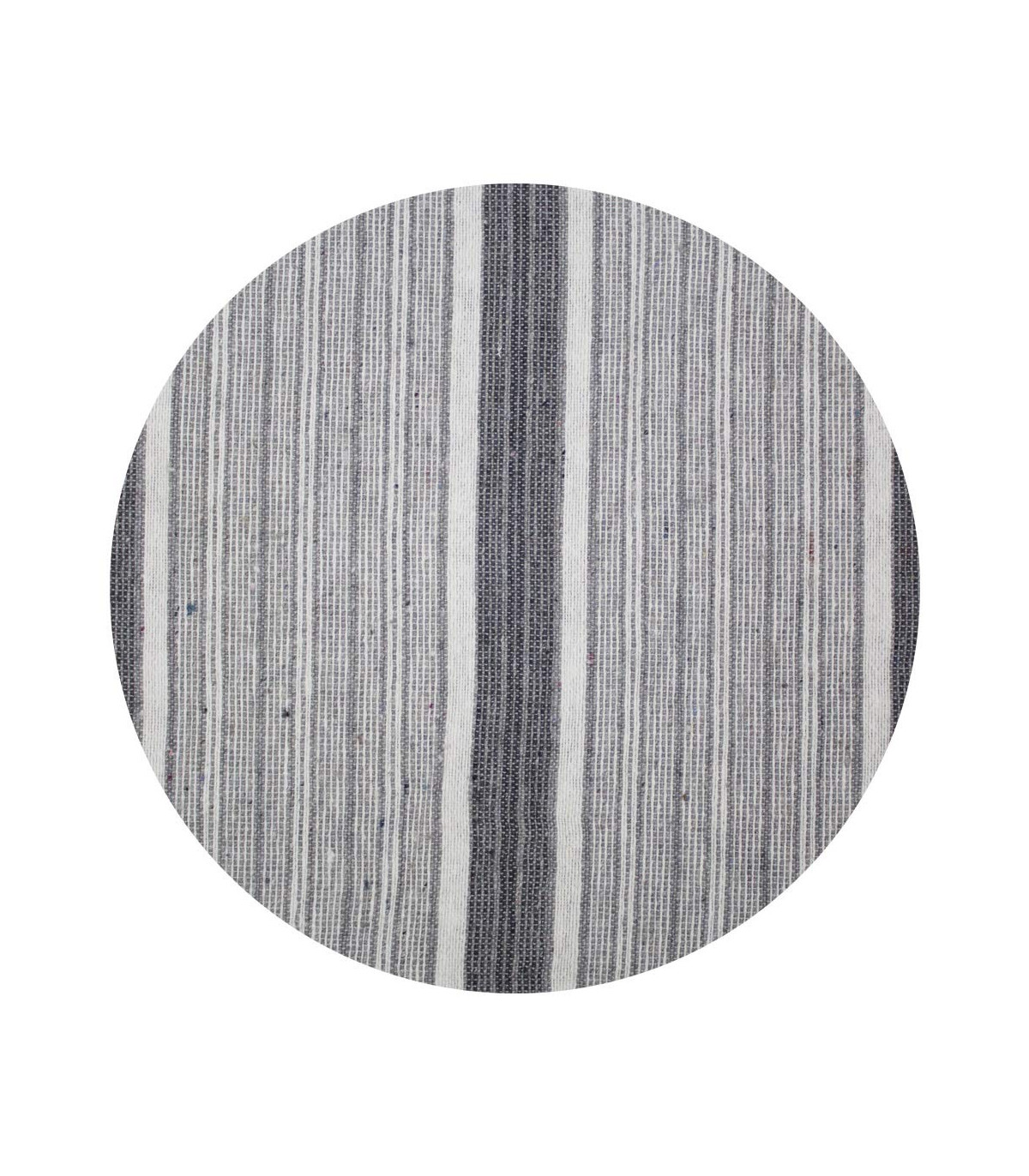 Tata Home Telo Arredo Copritutto Multiuso Copridivano Rigato Copriletto Matrimoniale 255x255 cm Creta Dis. 2 Grigio