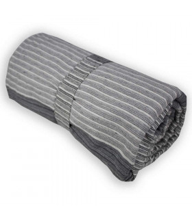 Tata Home Telo Copritutto Cotone Arredo Multiuso Copridivano Copriletto Matrimoniale 255x255 cm Creta Dis. 3 Grigio