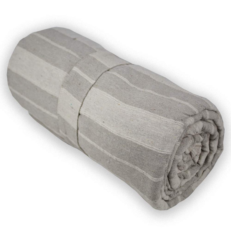 Tata Home Telo Copritutto Cotone Arredo Multiuso Copridivano Copriletto Matrimoniale 255x255 cm Creta Dis. 4 Beige