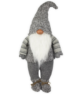 Gnomo Elfo Pupazzo Nano Fermaporta Gigante Decorativo 5 Misure cm Dis. 5 panna