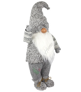 Gnomo Elfo Pupazzo Nano Fermaporta Gigante Decorativo 5 Misure cm Dis. 5 panna