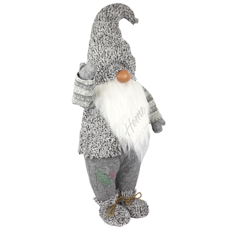 Gnomo Elfo Pupazzo Nano Fermaporta Gigante Decorativo 5 Misure cm Dis. 5 panna