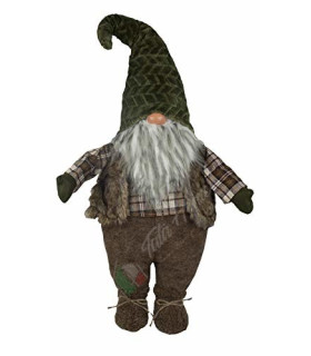 Gnomo Elfo Pupazzo Nano Fermaporta Gigante Decorativo 5 Misure cm Dis. 5 panna