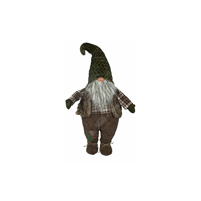 Gnomo Elfo Pupazzo Nano Fermaporta Gigante Decorativo 5 Misure cm Dis. 5 panna