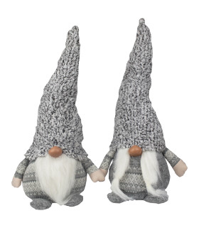 Tata Home Gnomi Elfi Nani Coppia Maschio e Femmina Pupazzi Fermaporta Decorativo Misura Altezza 42 cm Dis. 4