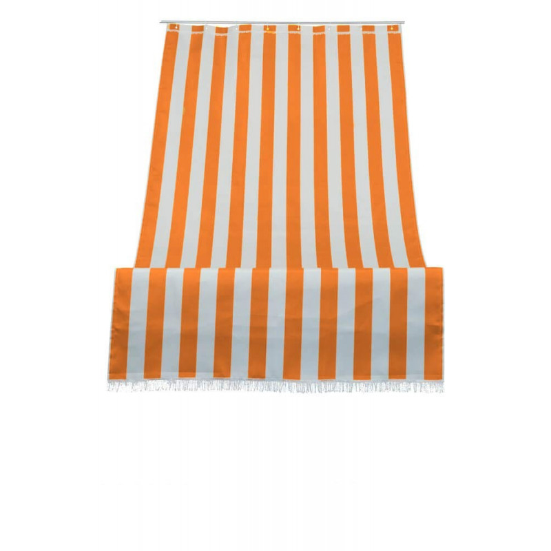 Tenda da Sole con Kit Ganci e Anelli in Tessuto a Righe Resistente da Esterno o Balcone Misura cm 280x295 Dis.1 Giallo