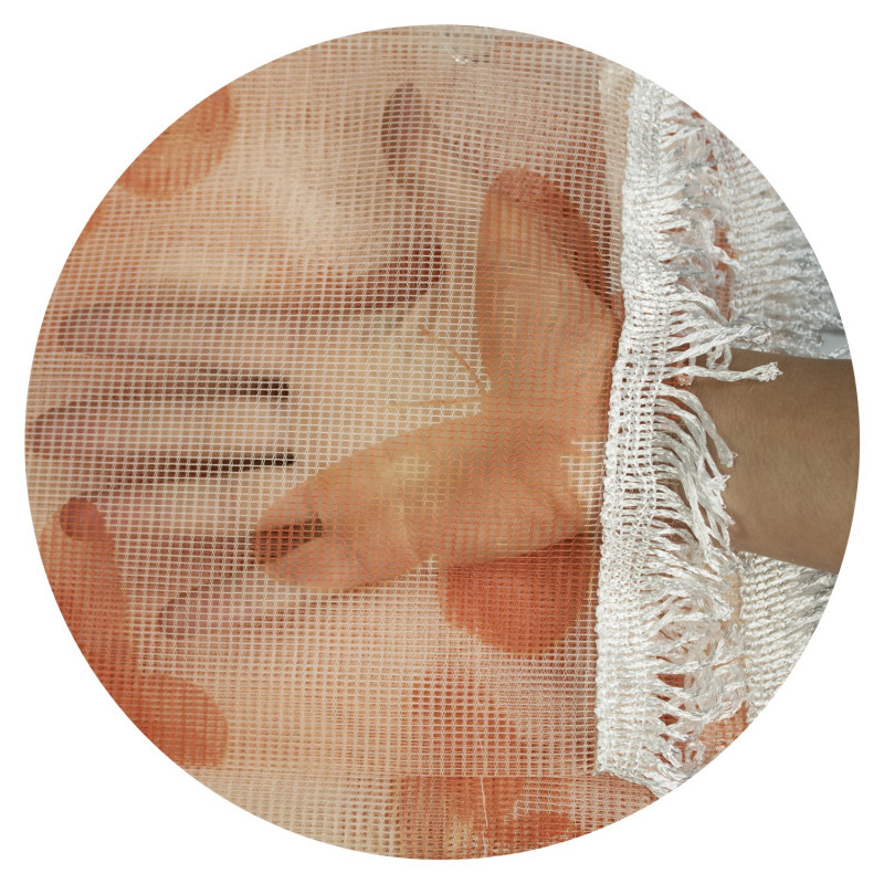 Tata Home Tenda Zanzariera Jacquard Disegno Multirighe Resistente Antimosche 100% Poliestere misura 150x250 cm Dis. 1 Colore 