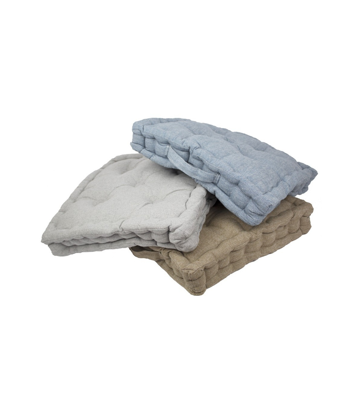 Cuscino Materasso per Sedia da Interno ed Esterno Imbottito Misura 40x40x7 cm MOD. Ajour 3 colori