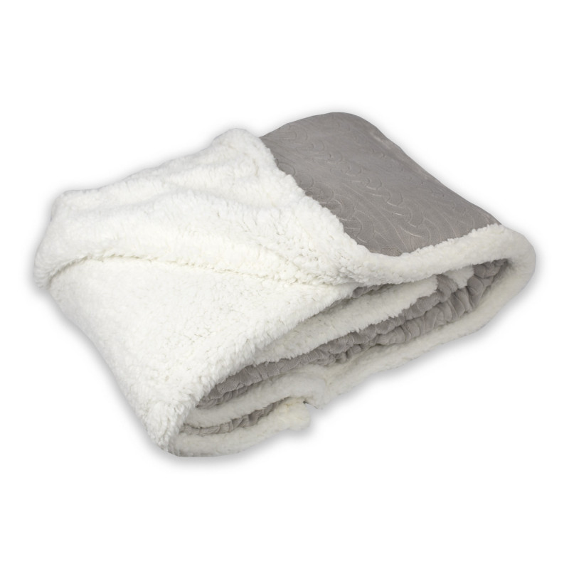 Tata Home Coperta Invernale Plaid da Divano in Caldo e Morbido Pile con Retro ad Effetto Agnellato Sherpa Misura 127x152 cm S