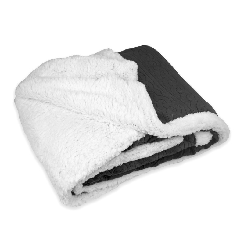 Tata Home Coperta Invernale Plaid da Divano in Caldo e Morbido Pile con Retro ad Effetto Agnellato Sherpa Misura 127x152 cm S