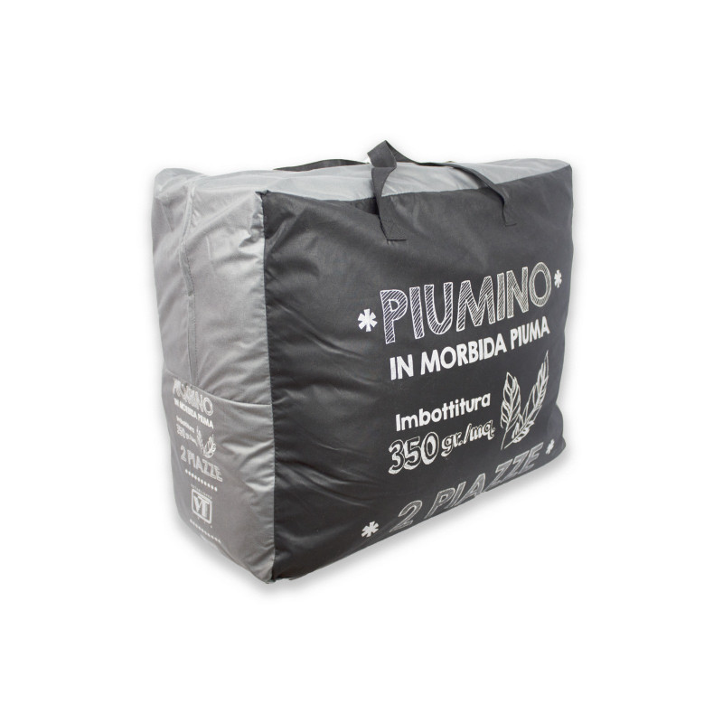 Piumino Duvet 10% Piumino 90% Piuma d' Oca Double Face Invernale 350 gr/mq 5 Colori