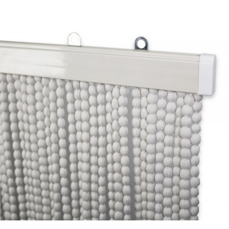 Tenda Antimosche a Foglie e Bamboo per Porta Finestra Moschiera a Pannello Misura 100 x 220 cm Colore Verde e Marrone