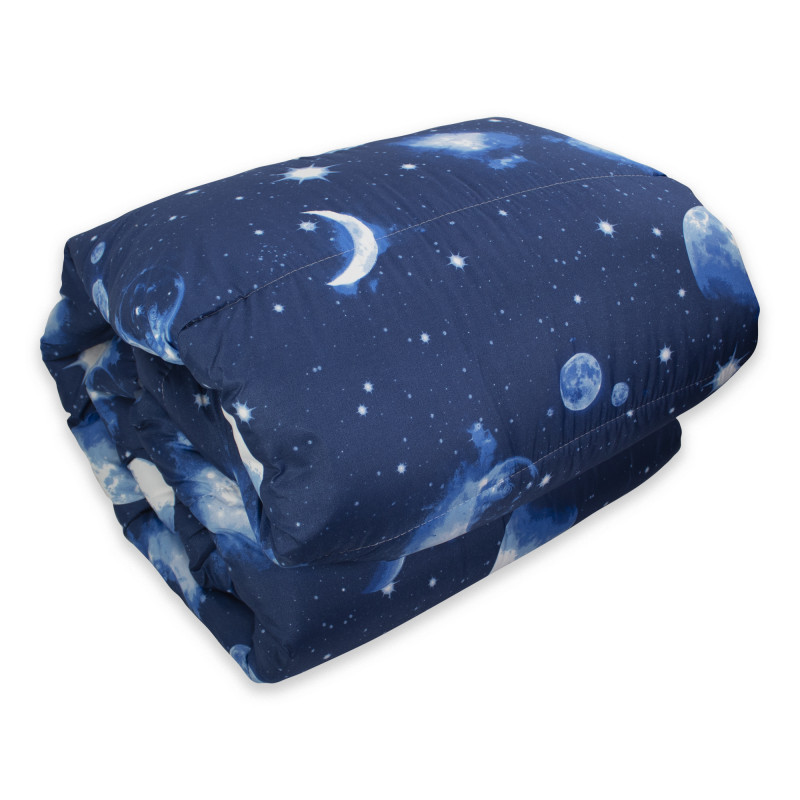 STELLATO Trapunta Invernale 300 gr/mq Fantasia Universo Pianeti Made in Italy