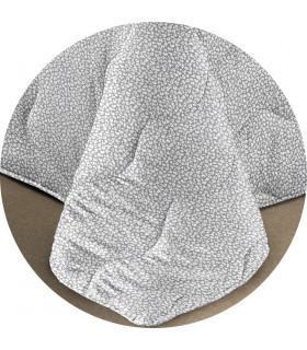 Trapunta Invernale Imbottita 300 gr/mq Fantasia Elegante Maculata Made in Italy MOD. Borbon Grigio