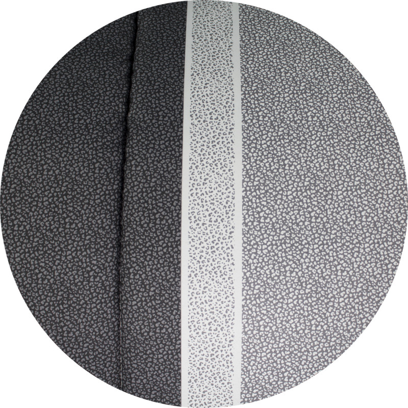 Trapunta Invernale Imbottita 300 gr/mq Fantasia Elegante Maculata Made in Italy MOD. Borbon Grigio