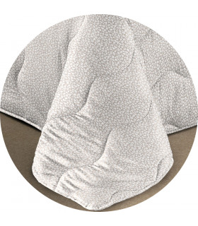 Trapunta Invernale Imbottita 300 gr/mq Fantasia Elegante Maculata Made in Italy MOD. Borbon Beige