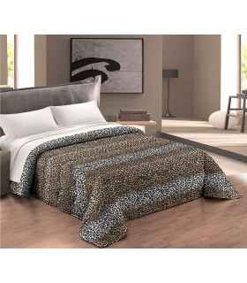 Trapunta Invernale Imbottita 300 gr/mq Fantasia Animalier Maculata Made in Italy MOD. Leopardata