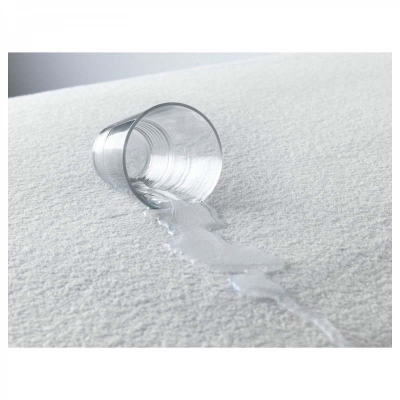 Coprimaterasso IMPERMEABILE con angoli ed elastici altezza materasso 25 cm
