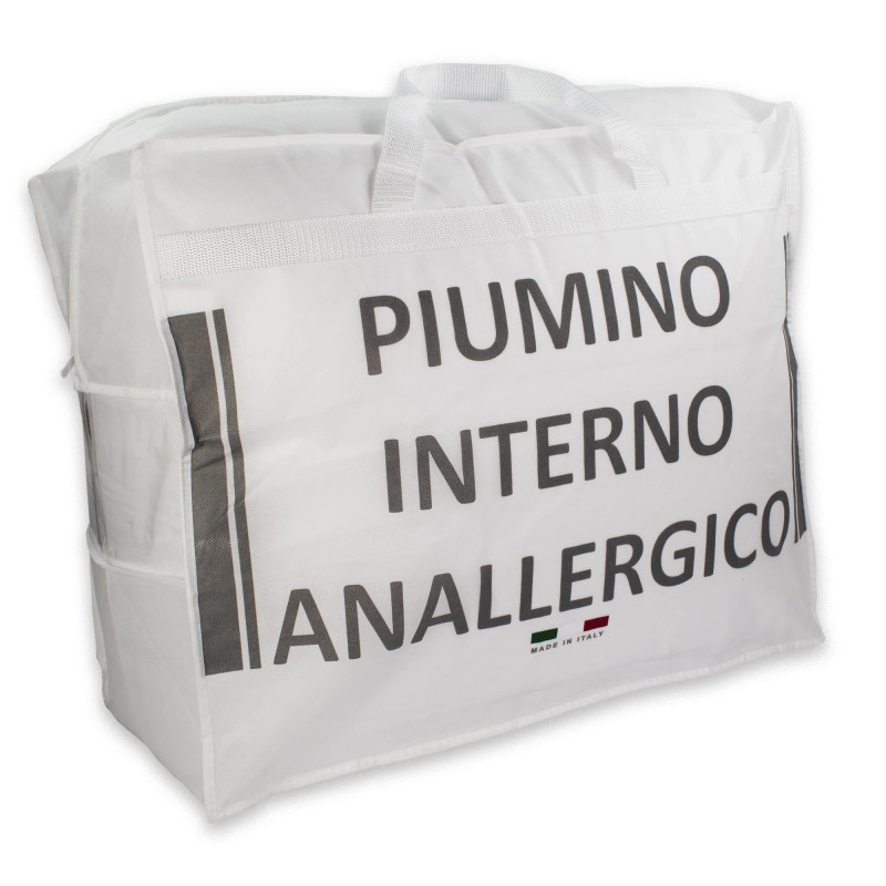 PIUMINO QUATTRO stagioni in calda e morbida MICROFIBRA MADE IN ITALY