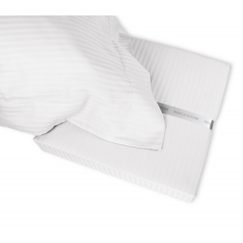 Completo Lenzuola RASO di COTONE Tinta Unita Matrimoniale 10 colori