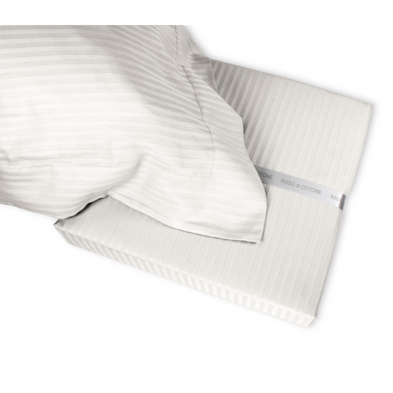 Completo Lenzuola RASO di COTONE Tinta Unita Matrimoniale 10 colori