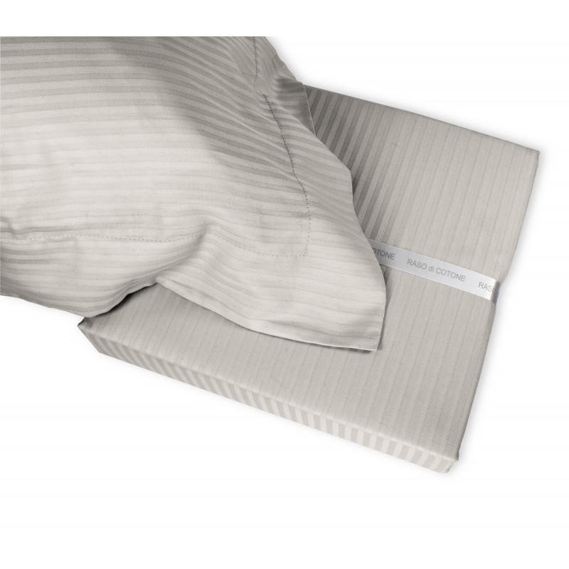 Completo Lenzuola RASO di COTONE Tinta Unita Matrimoniale 10 colori