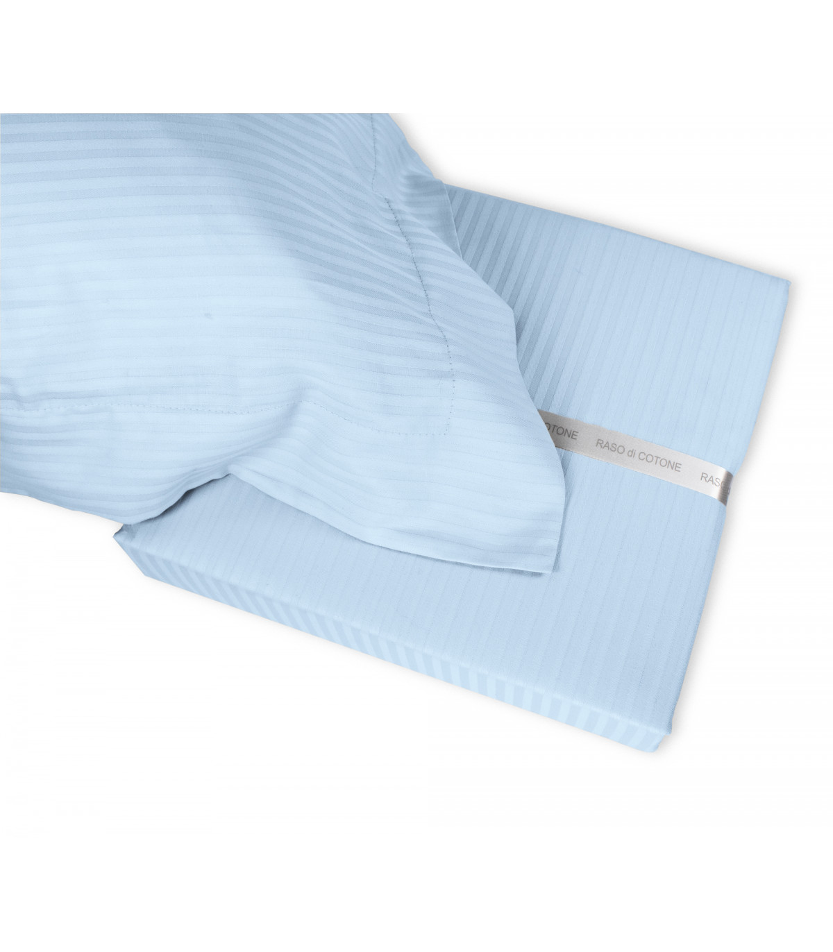 Completo Lenzuola RASO di COTONE Tinta Unita Matrimoniale 10 colori