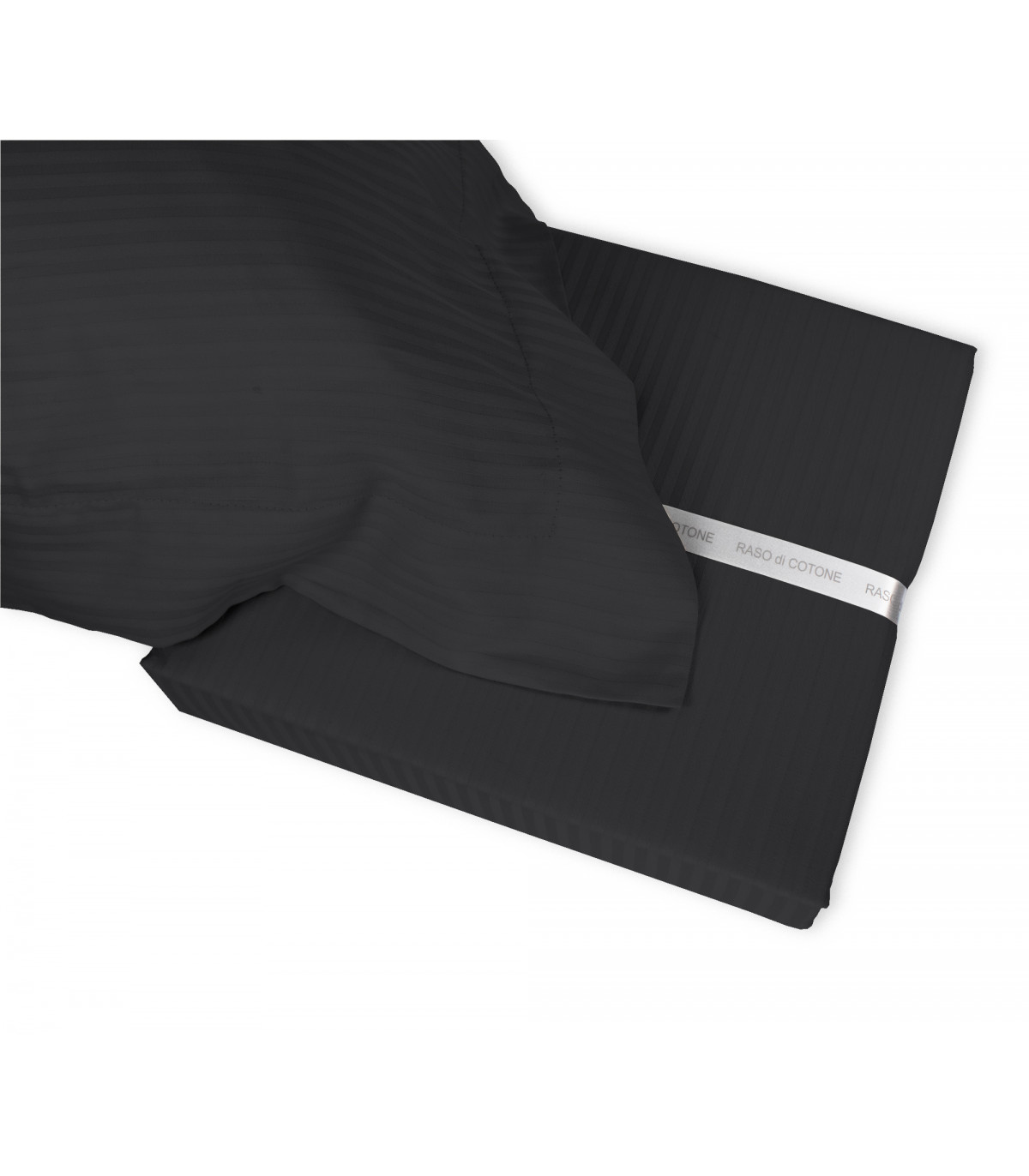 Completo Lenzuola RASO di COTONE Tinta Unita Matrimoniale 10 colori