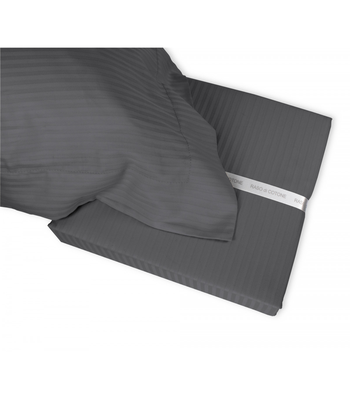 Completo Lenzuola RASO di COTONE Tinta Unita Matrimoniale 10 colori