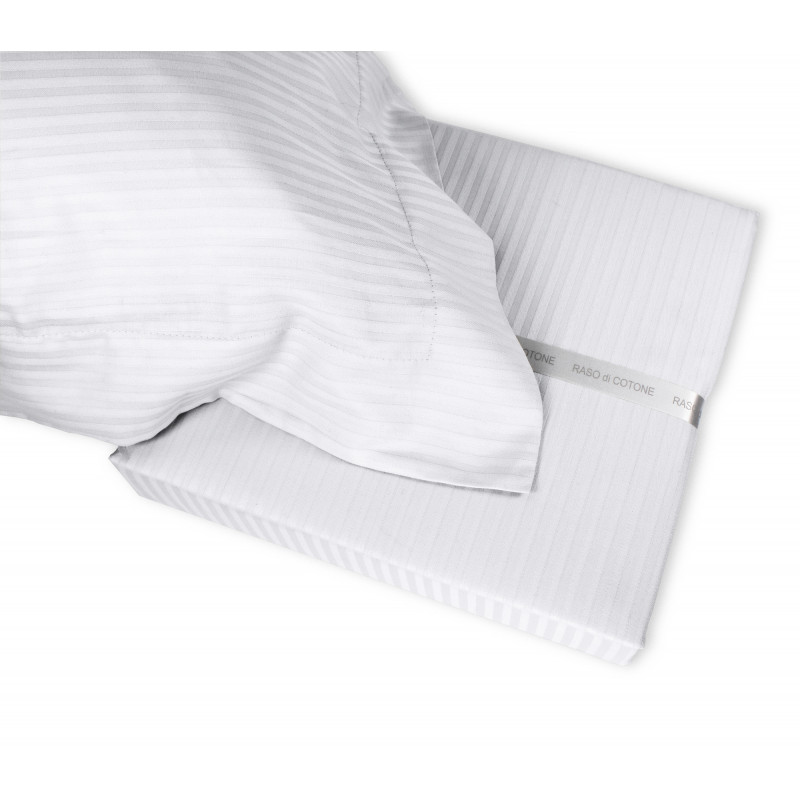 Completo Lenzuola RASO di COTONE Tinta Unita Matrimoniale 10 colori