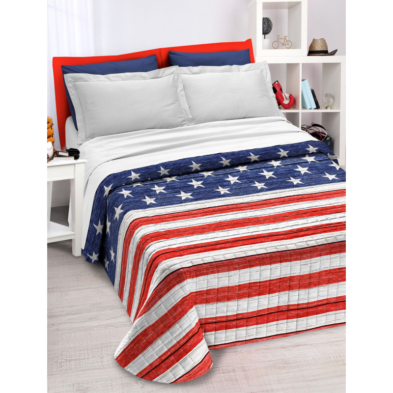 Tata Home Copriletto Trapuntato Fantasia Trapuntino Morbido