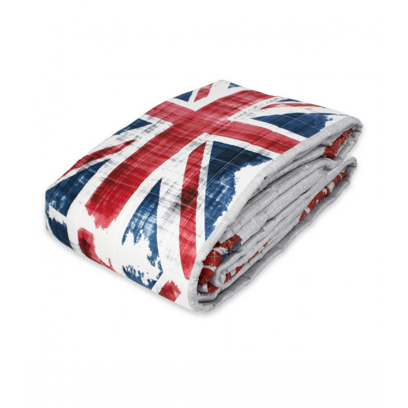 DENVER Copriletto Primaverile Estivo Trapuntato Dis.2 Bandiera Inglese