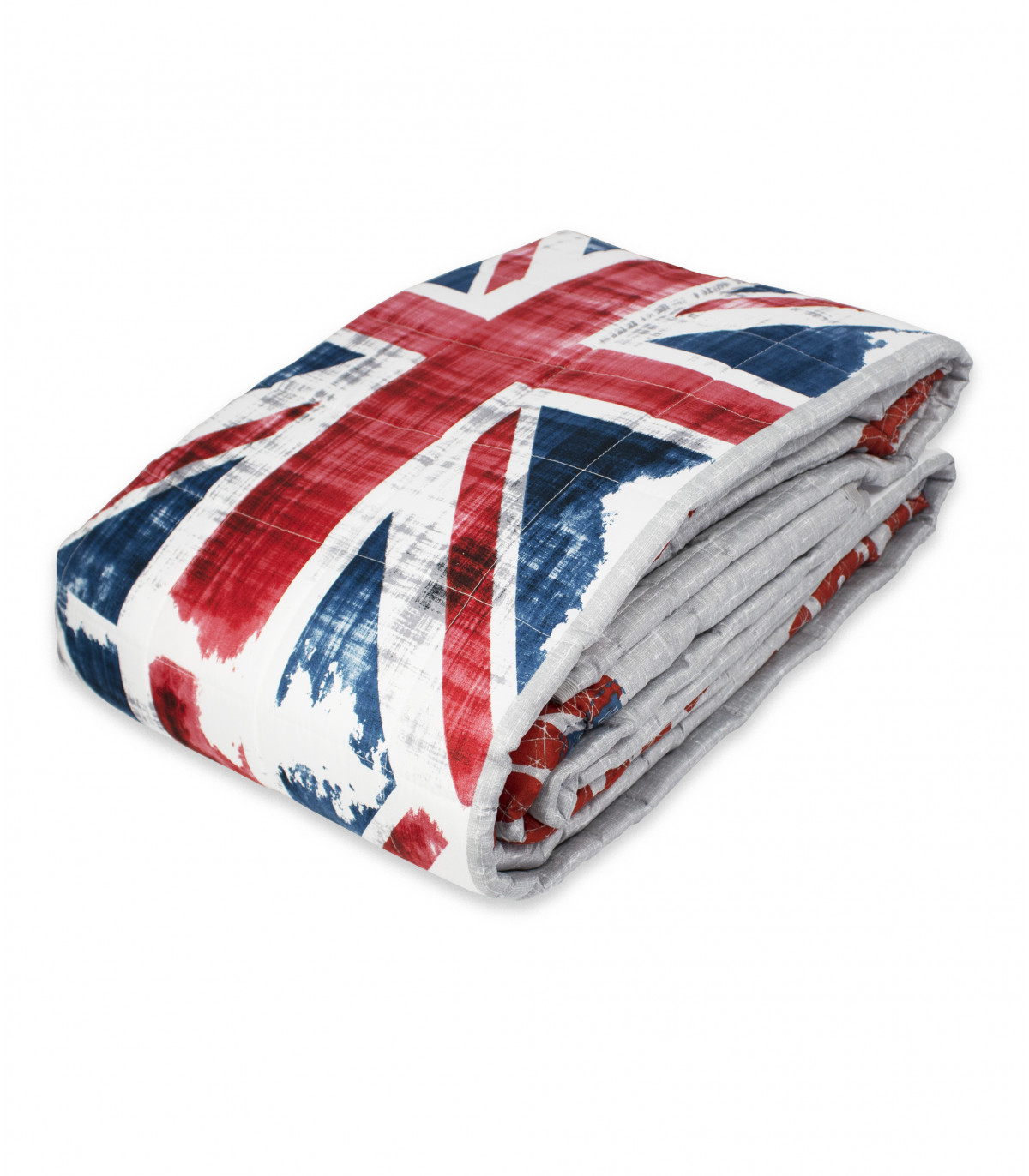 DENVER Copriletto Primaverile Estivo Trapuntato Dis.2 Bandiera Inglese