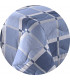 TORONTO Copriletto Primaverile Estivo 100 gr/mq Fantasia Geometrica a Quadri Made in Italy Colore Azzurro Blu