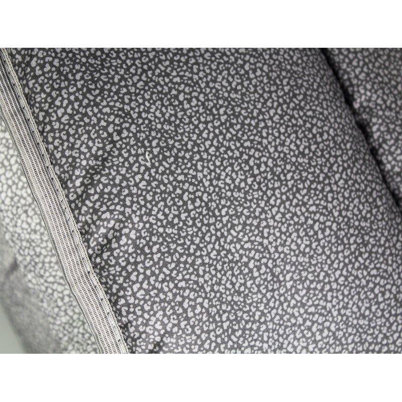 Copriletto Primaverile Estivo da 100 gr/mq Fantasia Elegante Maculata Made in Italy MOD. Borbon Grigio