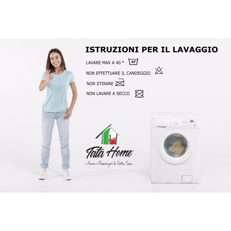 Tata Home Topper Materasso Trapuntato a Quadri Coprimaterasso