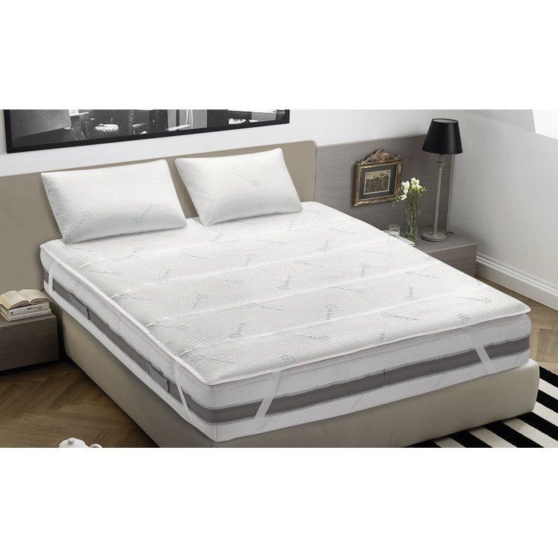 Topper Coprimaterasso in Microfibra Correttore Materasso MOD. Thermo Solution