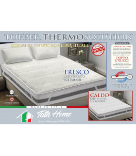 Topper Coprimaterasso in Microfibra Correttore Materasso MOD. Thermo Solution