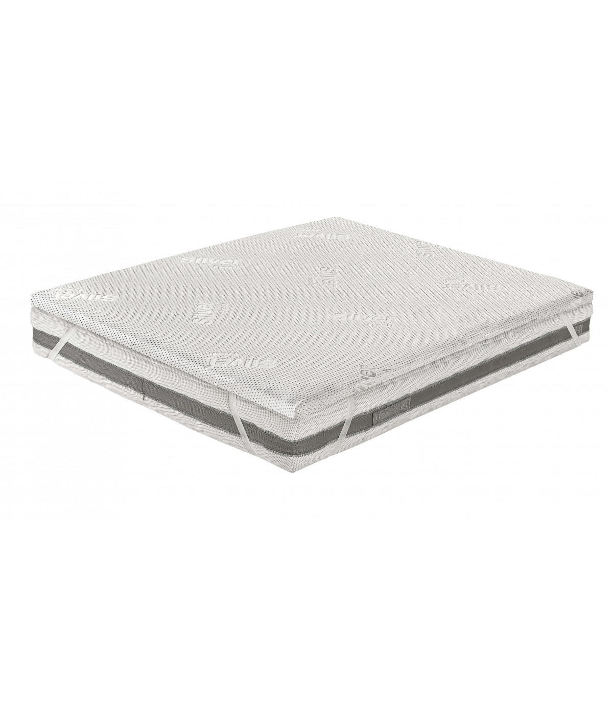 Topper in Memory Foam Sfoderabile Alto 5 cm in Fibra d’Argento