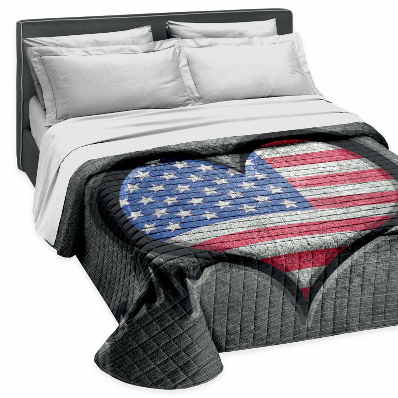 Tata Home Copriletto Trapuntato Fantasia Trapuntino Morbido