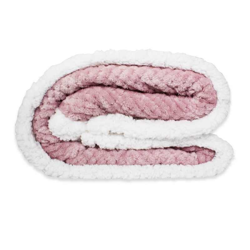 WINNY Coperta Invernale Plaid da Divano in Caldo Pile con Retro Agnellato Sherpa 3 colori