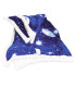 Plaid Divano Coperta Letto in Pile da 400 gr mq con Retro Agnellato Colore BLU Dis. Cielo