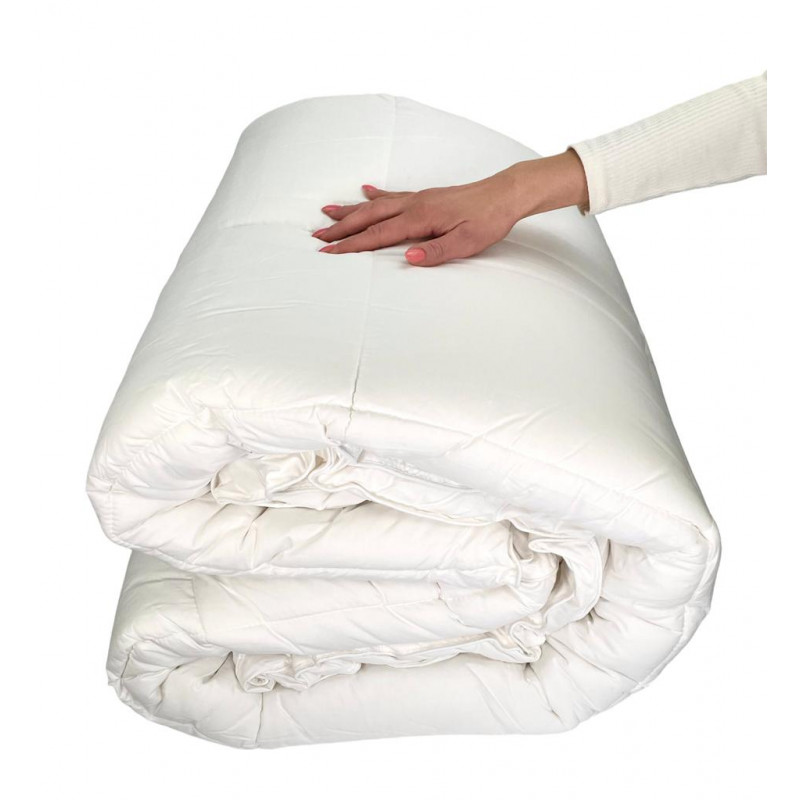 Topper Materasso Matrimoniale 165x195 cm con SOFFIETTO Double face Estivo e Invernale