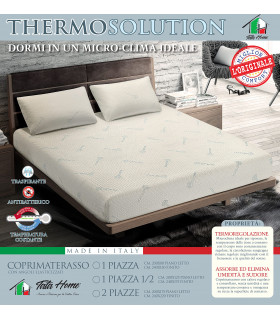 COPRIMATERASSO Salva Materasso Rinfrescante Antiacaro MOD. Thermo Solution