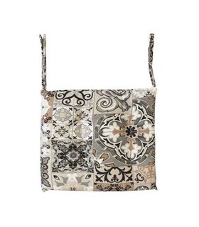 Coppia Cuscini sedia misura cm 40x40 imbottitura in Poliestere Dis. MAIOLICA