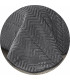 ALASKA Trapunta Invernale CaldissimA imbottito 570 gr/mq in Pile Vellutato 3D e Agnellato Sherpa Dis. ZIGZAG GLITTER Col. NERO