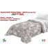 Copriletto Primaverile Estivo da 100 gr/mq Fantasia Città Made in Italy CITY GRIGIO