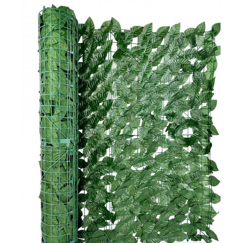 Siepe Finta Artificiale con Foglie CopriRinghiera Verde Recinzione Giardino Siepe Sintetica Balcone