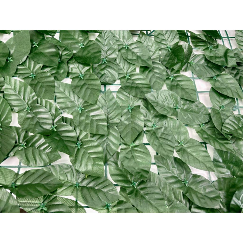 Siepe Finta Artificiale con Foglie CopriRinghiera Verde Recinzione Giardino Siepe Sintetica Balcone