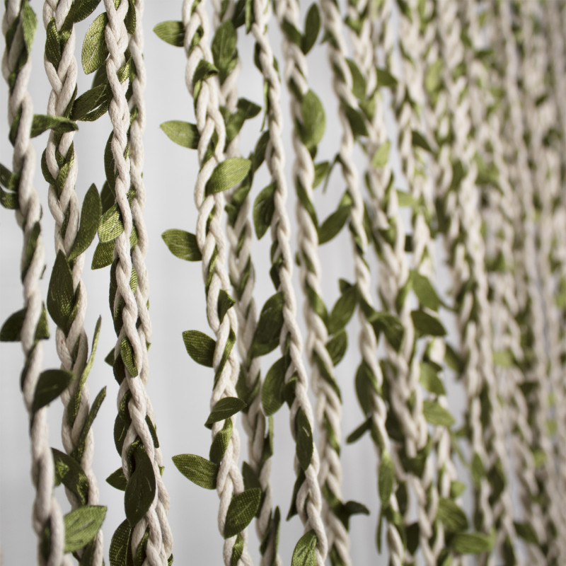 Tenda Antimosche a Foglie e Bamboo per Porta Finestra Moschiera a